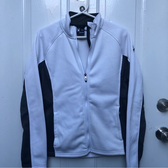 Spyder women’s zip up large white and grey 🤍 - Picture 8 of 9